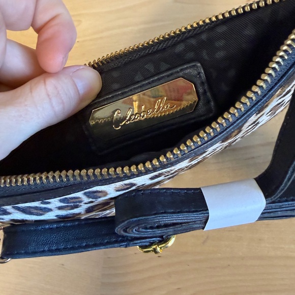 Cleobella Leopard Print Crossbody with Black Trim - Picture 4 of 6